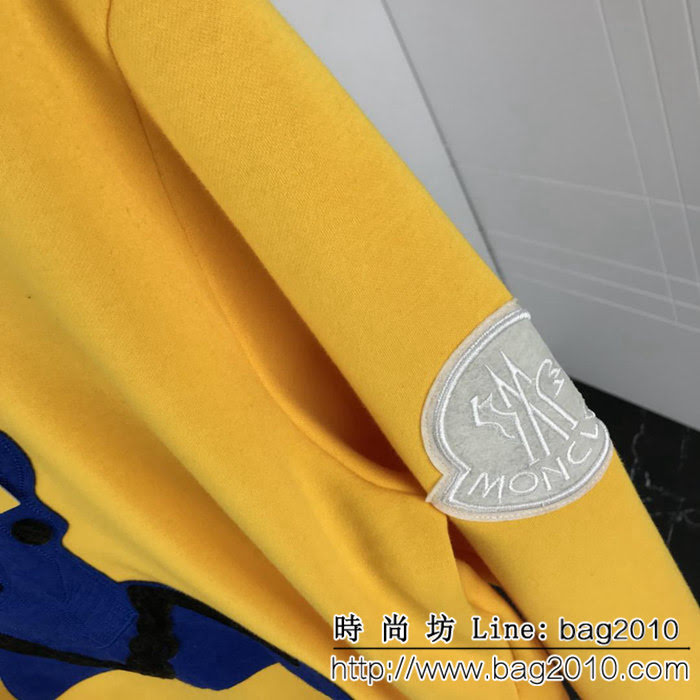 Moncler蒙口 18SS秋冬新款衛衣 定制刺繡人像章仔LOGO 定制原版抓絨面料 手感特別舒服 男女款 ydi2347